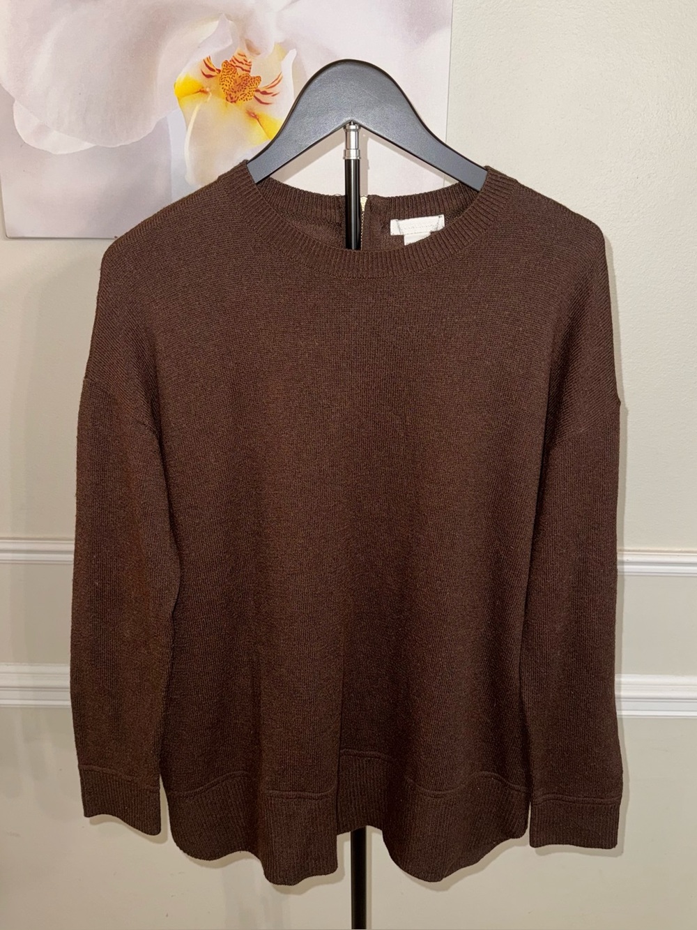 H&M Conscious Women’s Wool Brown Knit Long Sleeve Pullover Sweater! Size Medium.